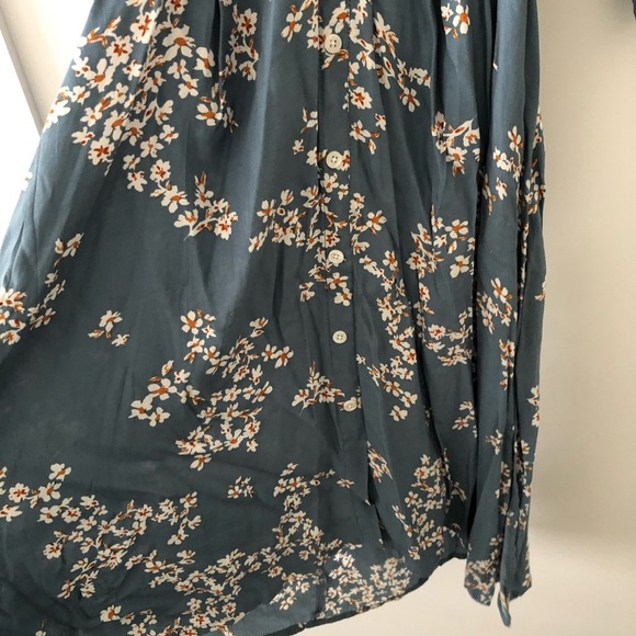 Faithfull the Brand Blue Floral Midi Dress XS - Picture 9 of 16